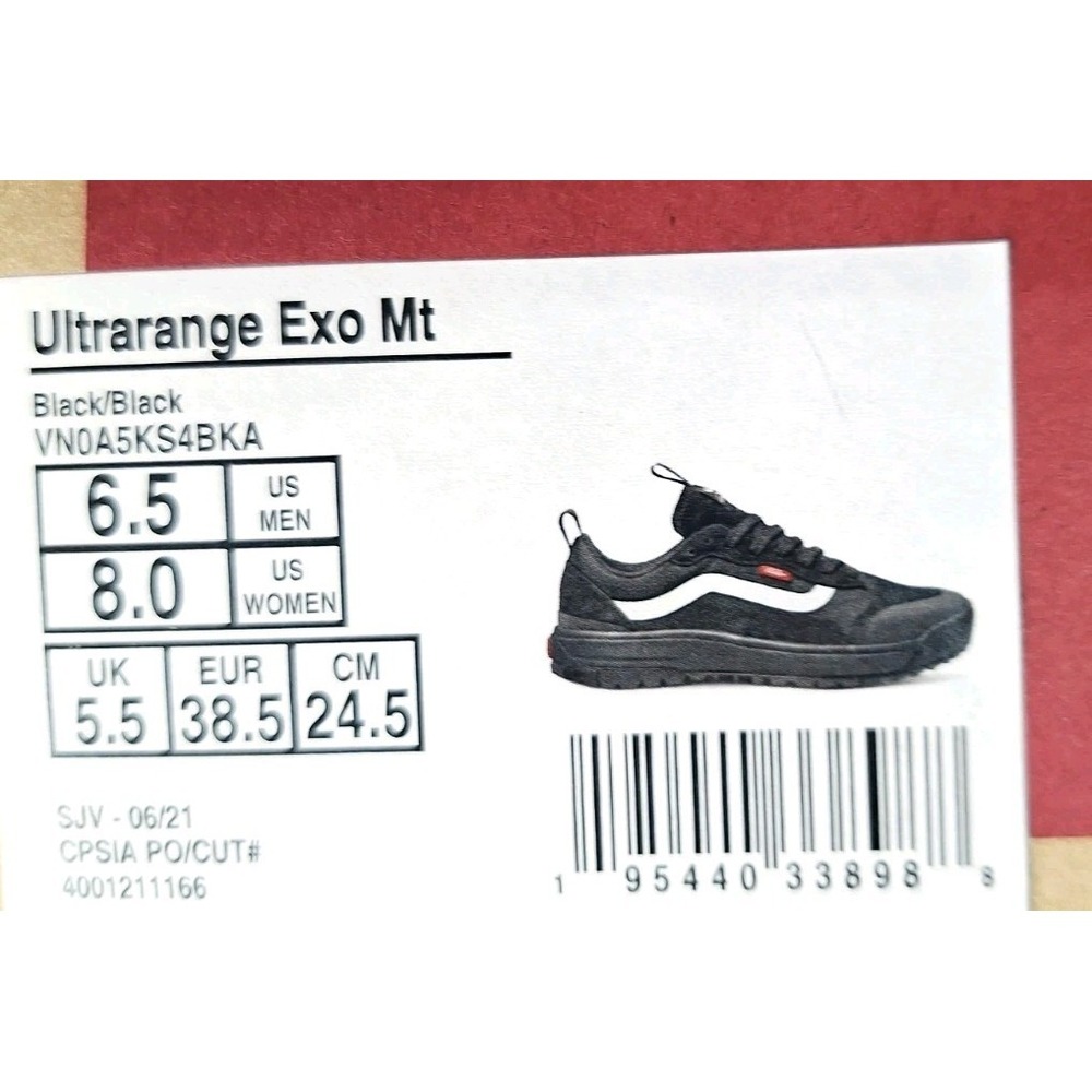 VANS UltraRange Exo Mt Waterproof Black Women Sneakers Shoes Sz 8 Rare New 2021 - Picture 11 of 11